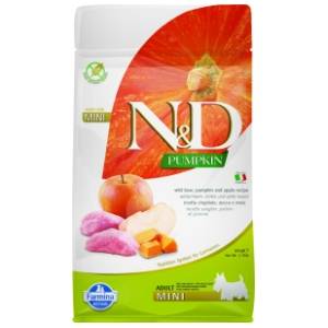 N&D Pumpkin mini adult hrana za pse divlja svinja 800g