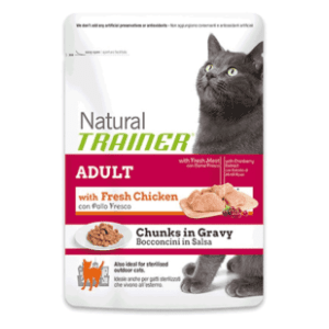 NATURAL TRAINER Adult hrana za odrasle mačke piletina 300g