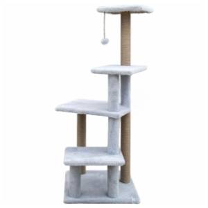 PAWS & WHISKERS Alessi grebalica za mačke 45x117x45cm siva