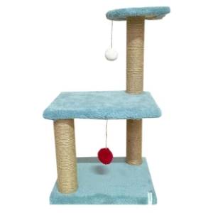PAWS & WHISKERS Mini grebalica za mačke 35x54x28cm plava