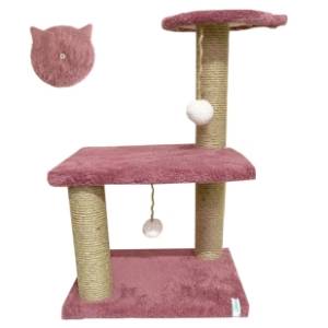 PAWS & WHISKERS Mini grebalica za mačke 35x54x28cm roze
