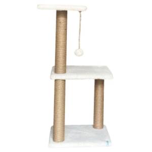 PAWS & WHISKERS Tina 1 grebalica za mačke 35x80x28cm bela