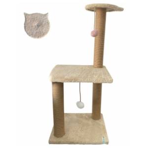 PAWS & WHISKERS Tina 2 grebalica za mačke 35x80x28cm bež