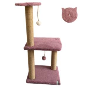 PAWS & WHISKERS Tina 2 grebalica za mačke 35x80x28cm roze
