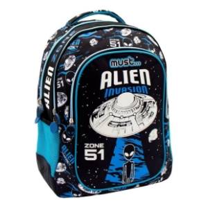 Ranac za školu MOJA KNJIŽARA Must glow alien 