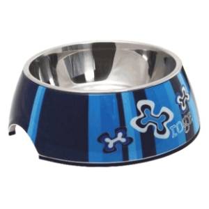 ROGZ Bubble bowlz 2u1 L indigo bones činija za pse