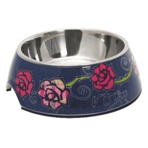 ROGZ Bubble bowlz 2u1 M denim rose činija za pse