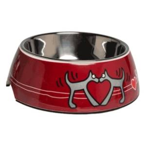 ROGZ Bubble bowlz 2u1 S red heart činija za pse