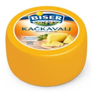 Sir BISER kačkavalj krstaš 45%mm 450g