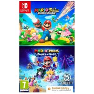 SWITCH Mario and Rabbids : Kingdom Battle and Spark of Hope (Code in a box)