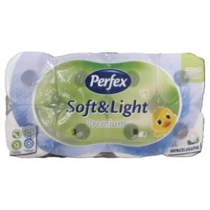 Toalet papir PERFEX soft & light premium 3sloja 8kom