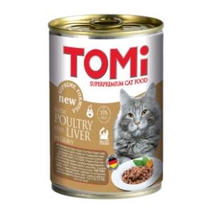 TOMI hrana za mačke živina i jetra 400g