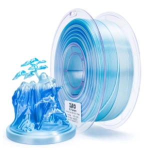 ZIRO Fast Gradient Silk PLA 1,75 mm Ice Blue 3D filament