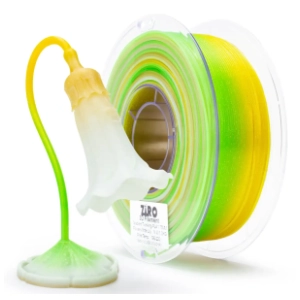 ZIRO Fast Gradient Twinkling Translucent PLA 1,75 mm White Lily 3D filament