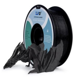 ZIRO Glitter Twinkling PLA 1,75 mm Black 3D filament