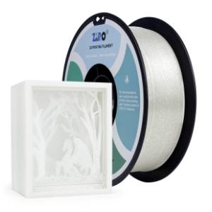 ZIRO Glitter Twinkling PLA 1,75 mm Transparent 3D filament