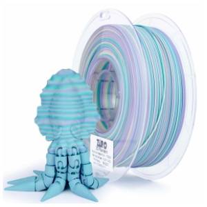 ZIRO Multicolor Stripes Matte PLA 1,75 mm Mermaid Stripes 3D filament