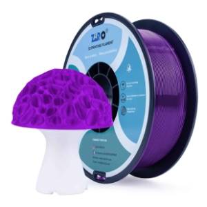 ZIRO Translucent PLA 1,75 mm Transparent Purple 3D filament