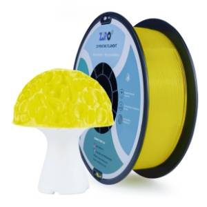 ZIRO Translucent PLA 1,75 mm Yellow 3D filament