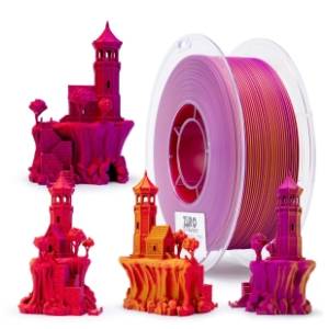 ZIRO Tri-Color Matte PLA 1,75 mm Afterglow 3D filament