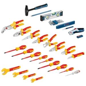 BOSCH 37-delni set električarskih alata i set ručnih alata