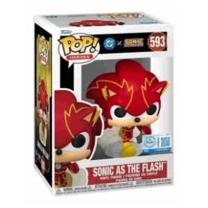 Figura Sonic as the flash Dc X Sonic The Hedgehog FUNKO