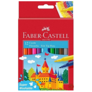 Flomasteri FABER CASTELL zamak 12kom