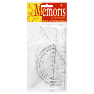 Geometrijski set lenjira OPTIMUM Memoris 4kom