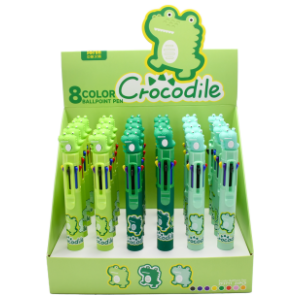 Hemijska olovka OPTIMUM Crocodile 8 boja 1kom