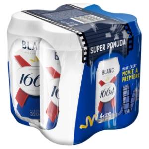 KRONENBOURG Blanc 1664 limenka 4x0,33l