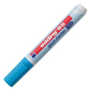 Marker EDDING za staklenu tablu E-95 1.5-3mm svetloplavi 1kom