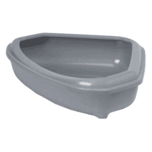 MODERNA Corner tray ugaona posuda za posip sa ramom siva