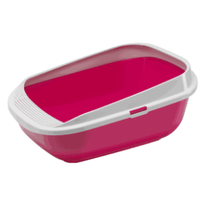 MODERNA Large comfy cat posuda za posip sa ramom roze