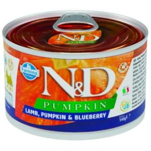 N&D Pumpkin mini adult hrana za pse bundeva i jagnjetina 140g