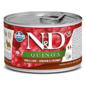 N&D Quinoa skin & coat mini hrana za pse kinoa i jelen 140g