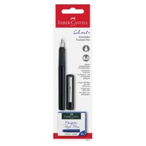 Naliv pero FABER CASTELL crno 1kom + patrone