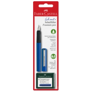 Naliv pero FABER CASTELL plavo 1kom + patrone