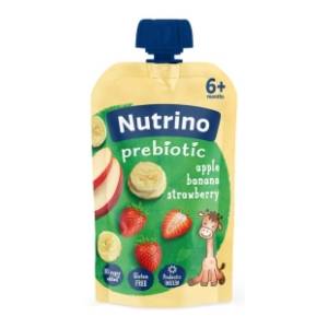 NUTRINO probiotik voćni pire jabuka banana i jagoda 100g