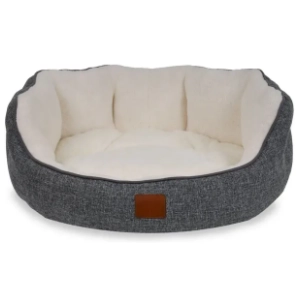 PAWS & WHISKERS Coco krevet za ljubimce  45×50×10cm sivo beli