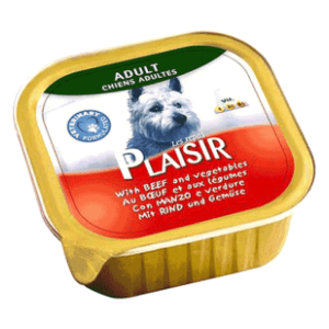 PLAISIR Adult pašteta za pse govedina i povrće 300g