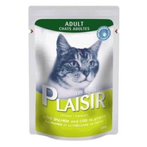 PLAISIR Adult sos za mačke losos i bakalar 100g