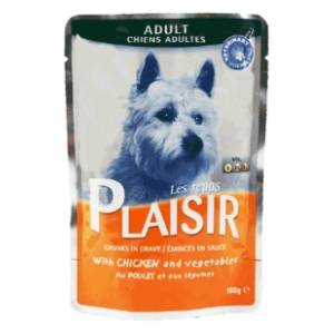 PLAISIR Adult sos za pse piletina i povrće 100g