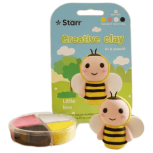 Plastelin STARR Clay set pčela 4 boje 63g
