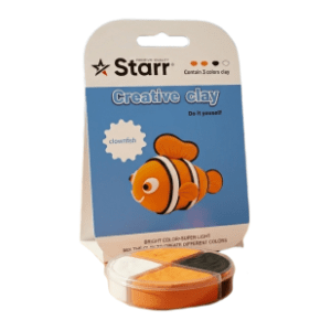 Plastelin STARR Clay set riba 4 boje 63g
