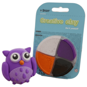 Plastelin STARR Clay set sova 4 boje 63g