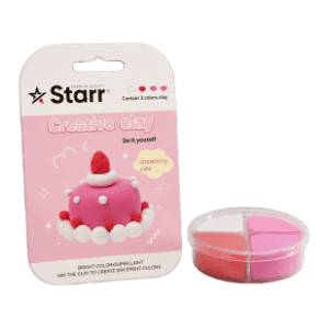 Plastelin STARR Clay set torta jagoda 4 boje 63g