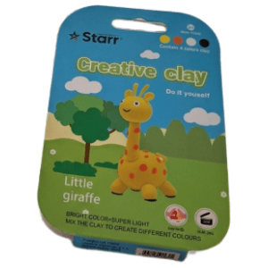Plastelin STARR Clay set žirafa 4 boje 63g