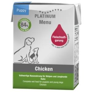 PLATINUM Menu puppy hrana za štence piletina 185g