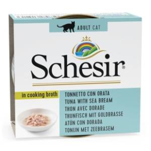 SCHESIR Brodet hrana za mačke fileti tuna i orada 70g