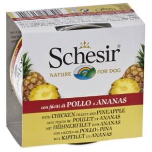 SCHESIR Dog fruit hrana za pse piletina i ananas 150g